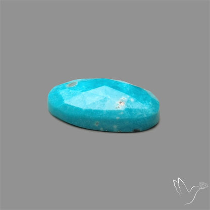 Rose Cut Morenci Turquoise With Pyrite Inclusions