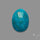 Rose Cut Morenci Turquoise With Pyrite Inclusions