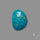 Rose Cut Morenci Turquoise With Pyrite Inclusions