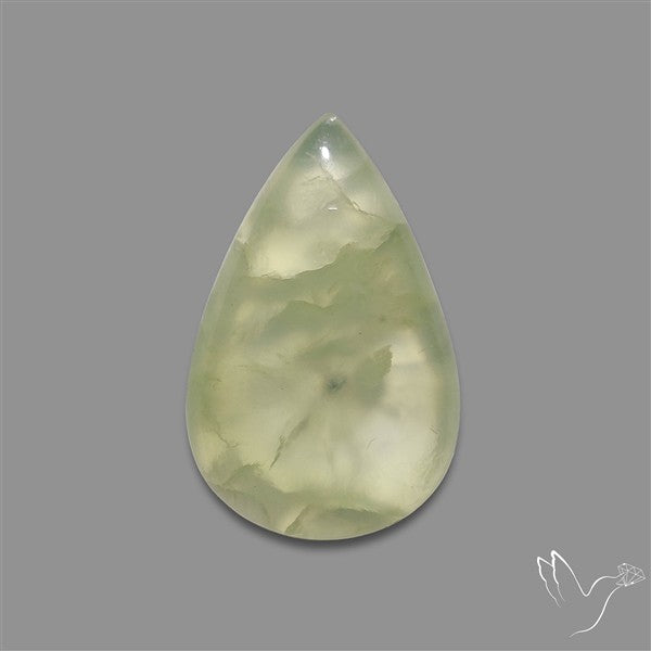 Gemmy Prehnite Cabochon Mint Green