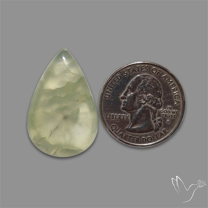 Gemmy Prehnite Cabochon Mint Green