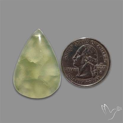 Gemmy Prehnite Cabochon Mint Green