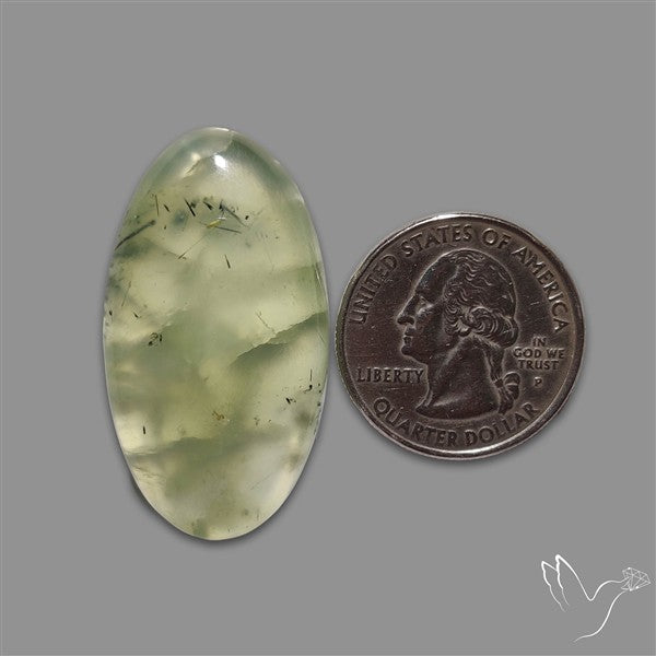 Gemmy Prehnite Cabochon Mint Green