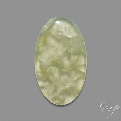 Gemmy Prehnite Cabochon Mint Green