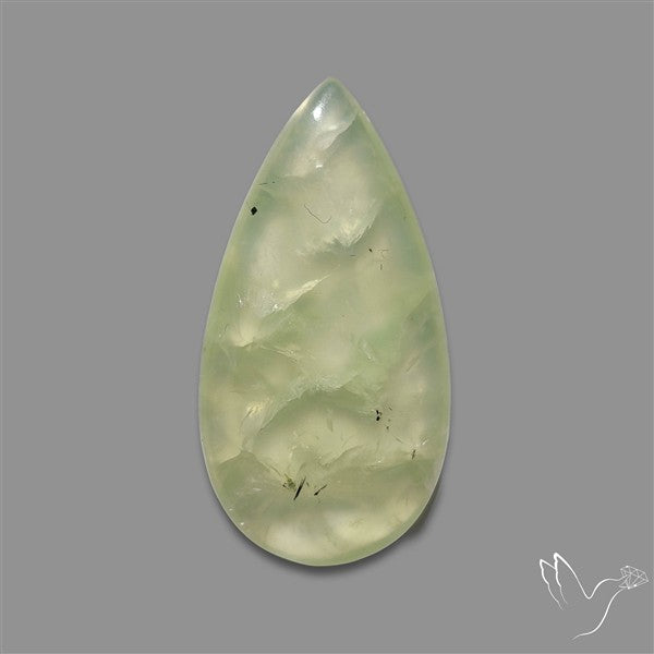 Gemmy Prehnite Cabochon Mint Green