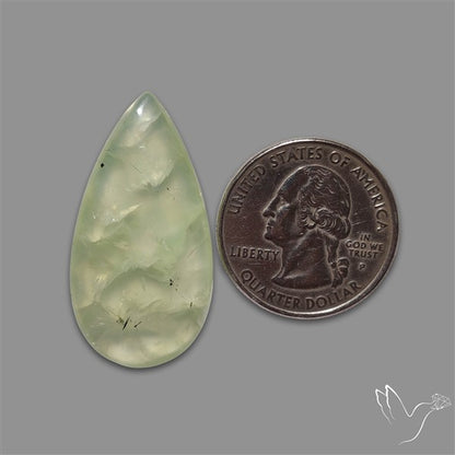 Gemmy Prehnite Cabochon Mint Green