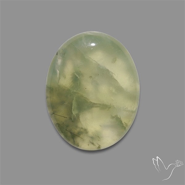 Gemmy Prehnite Cabochon Mint Green