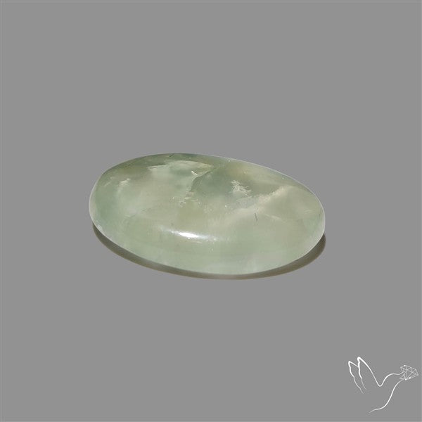 Gemmy Prehnite Cabochon Mint Green