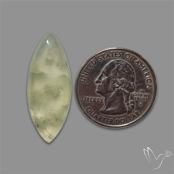 Gemmy Prehnite Cabochon Mint Green