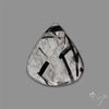 Black Tourmalinated Quartz Cabochon