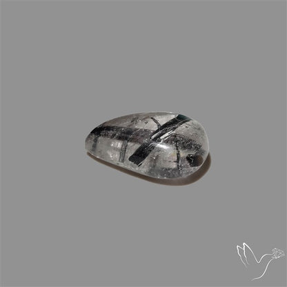 Black Tourmalinated Quartz Cabochon