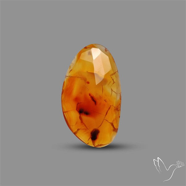 Rose Cut Carnelian Agate