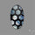 Artistic Mother Of Pearl Inlay Black Onyx With Quartz Doublet