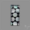 Artistic Mother Of Pearl Inlay Black Onyx With Quartz Doublet