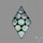 Artistic Mother Of Pearl Inlay Black Onyx With Quartz Doublet