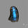Deep Blue Labradorite Ghost Carving