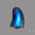 Deep Blue Labradorite Ghost Carving