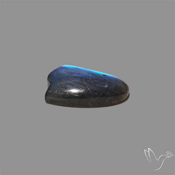 Deep Blue Labradorite Ghost Carving