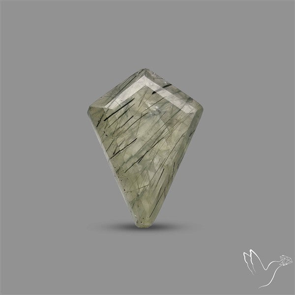 Step Cut Rutilated Prehnite