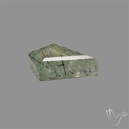 Step Cut Rutilated Prehnite