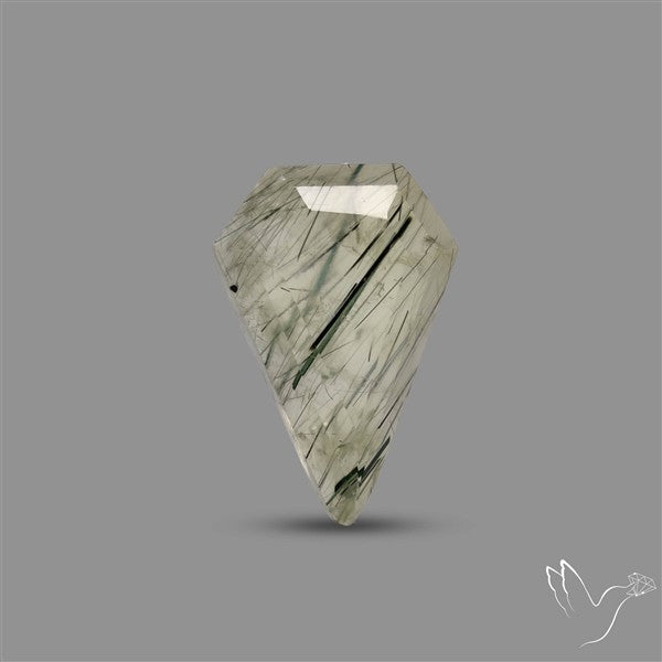 Step Cut Rutilated Prehnite