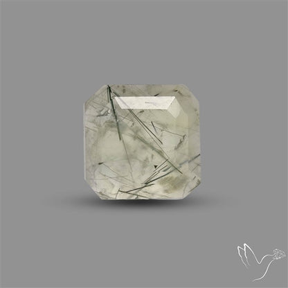 Step Cut Rutilated Prehnite