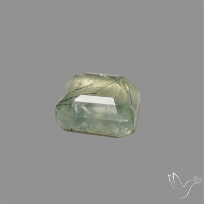 Step Cut Rutilated Prehnite