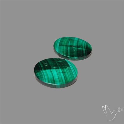 Malachite with Chattoyancy Pair