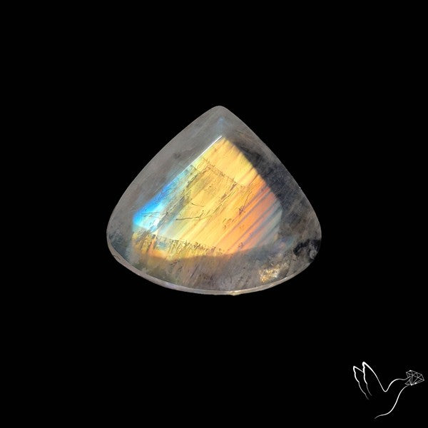 Faceted Rainbow Moonstone