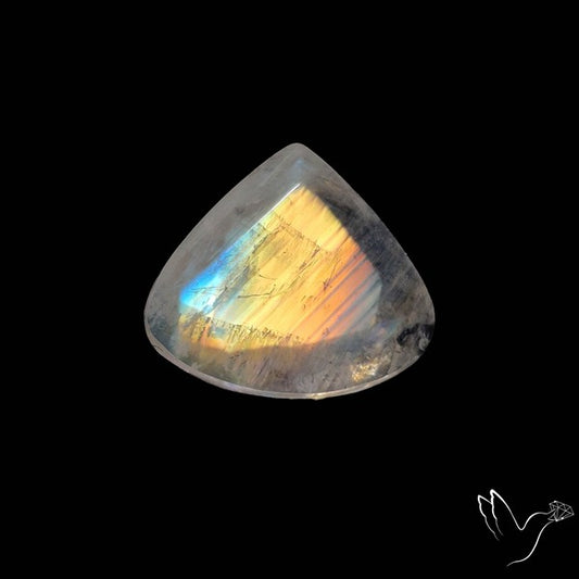 Faceted Rainbow Moonstone