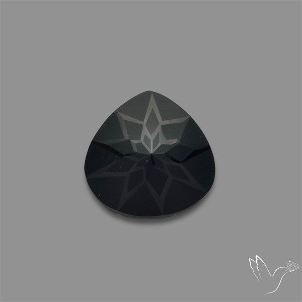 Black Spinel Precision Cut Handcarved