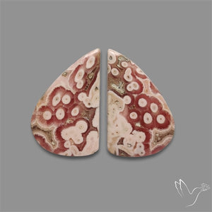 Orbicular Rhodochrosite Pair