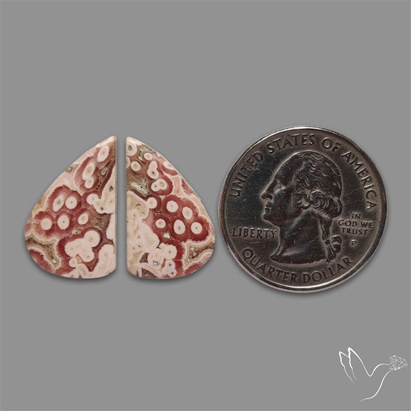 Orbicular Rhodochrosite Pair