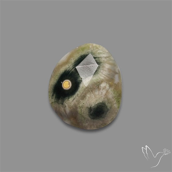 Rose Cut Orbicular Ocean Jasper