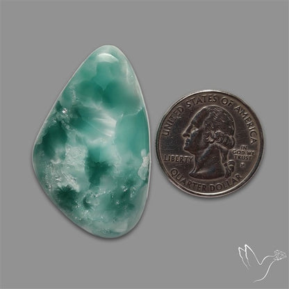 Hemimorphite Glass Cabochon