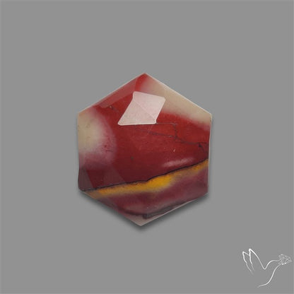 Rose Cut Mookaite Hexagon