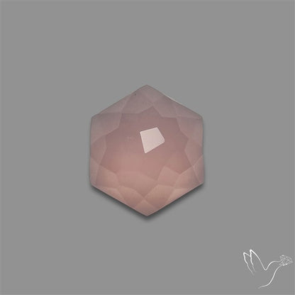 Rose Cut Rose Chalcedony Hexagon