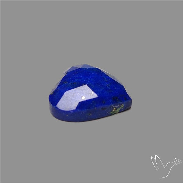 Rose Cut Lapis Lazuli Heart