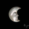 Mother of Pearl Doublet Moonface Crescent Carving Handcarved