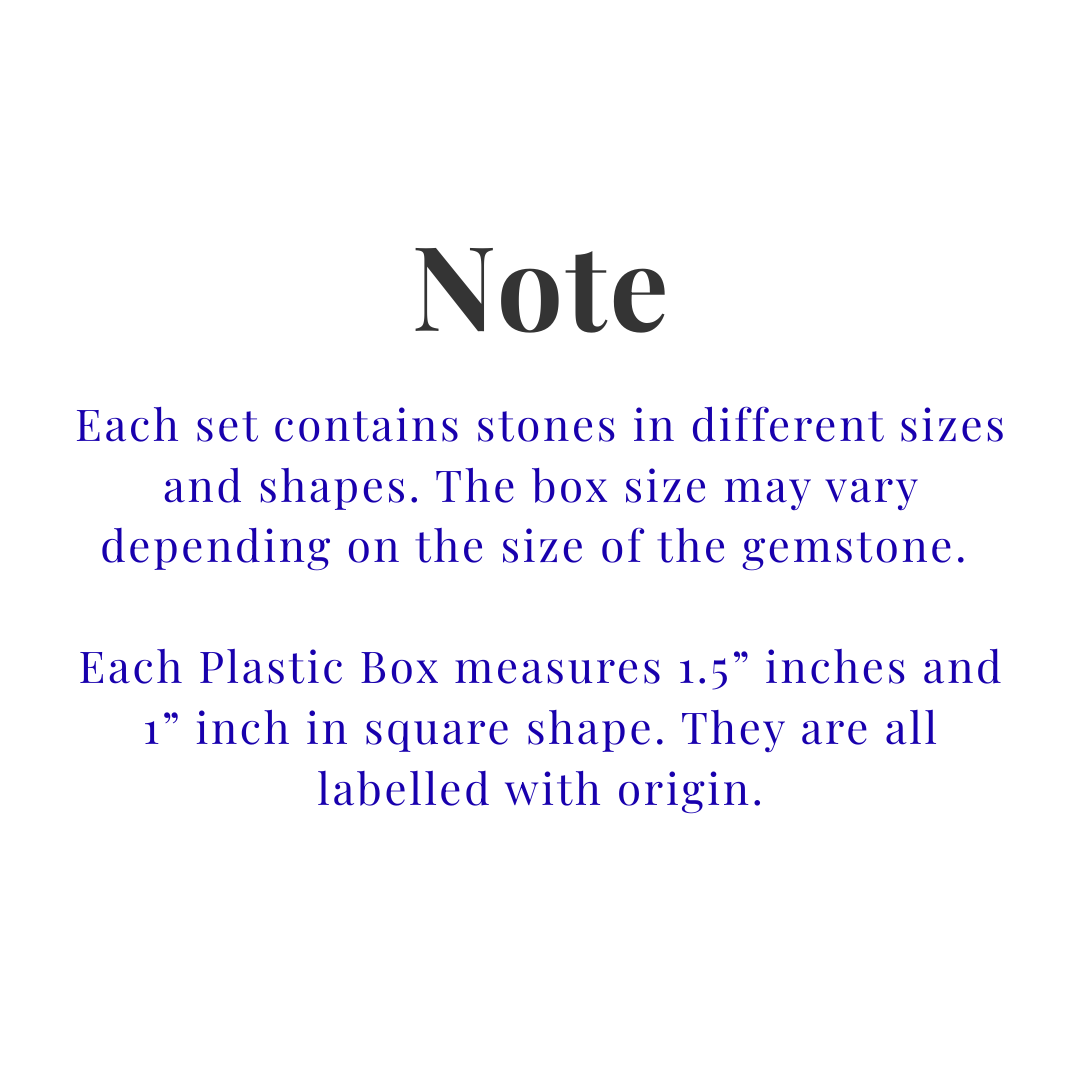 40 Box of Faceted Gemstone – Sapphires, Opals, Tourmalines & More | Natural Stones from 20+ Countries