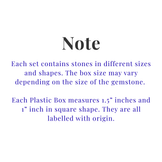 40 Box of Faceted Gemstone – Sapphires, Opals, Tourmalines & More | Natural Stones from 20+ Countries