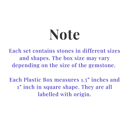 40 Box of Faceted Gemstone – Sapphires, Opals, Tourmalines & More | Natural Stones from 20+ Countries