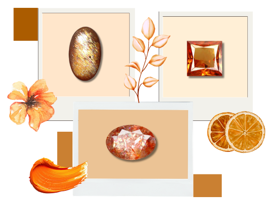 Orange Gemstones mobile