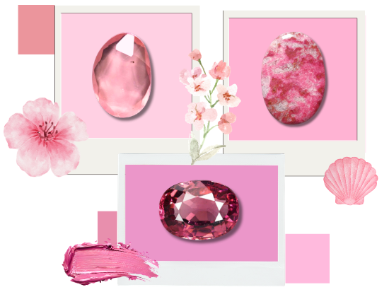 Pink Gemstones mobile