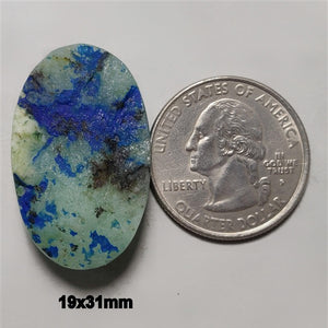 Raw Face Blue Horizon Azurite Cabochon