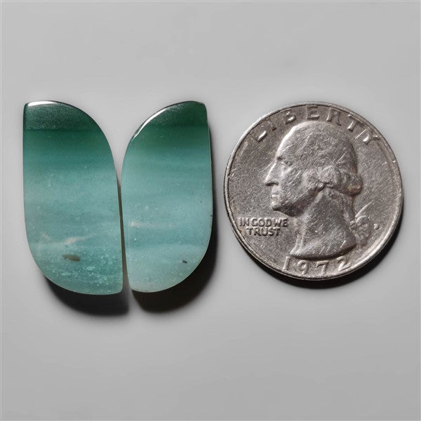 Bicolor Green Aventurine Pair