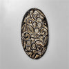 Goldsheen Obsidian Mughal Carving