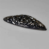 Goldsheen Obsidian Mughal Carving