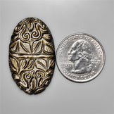 Goldsheen Obsidian Mughal Carving