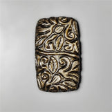 Goldsheen Obsidian Mughal Carving